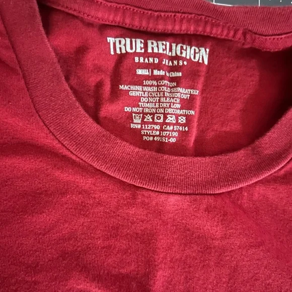 True Religion red Graphic Tee - Picture 5 of 6
